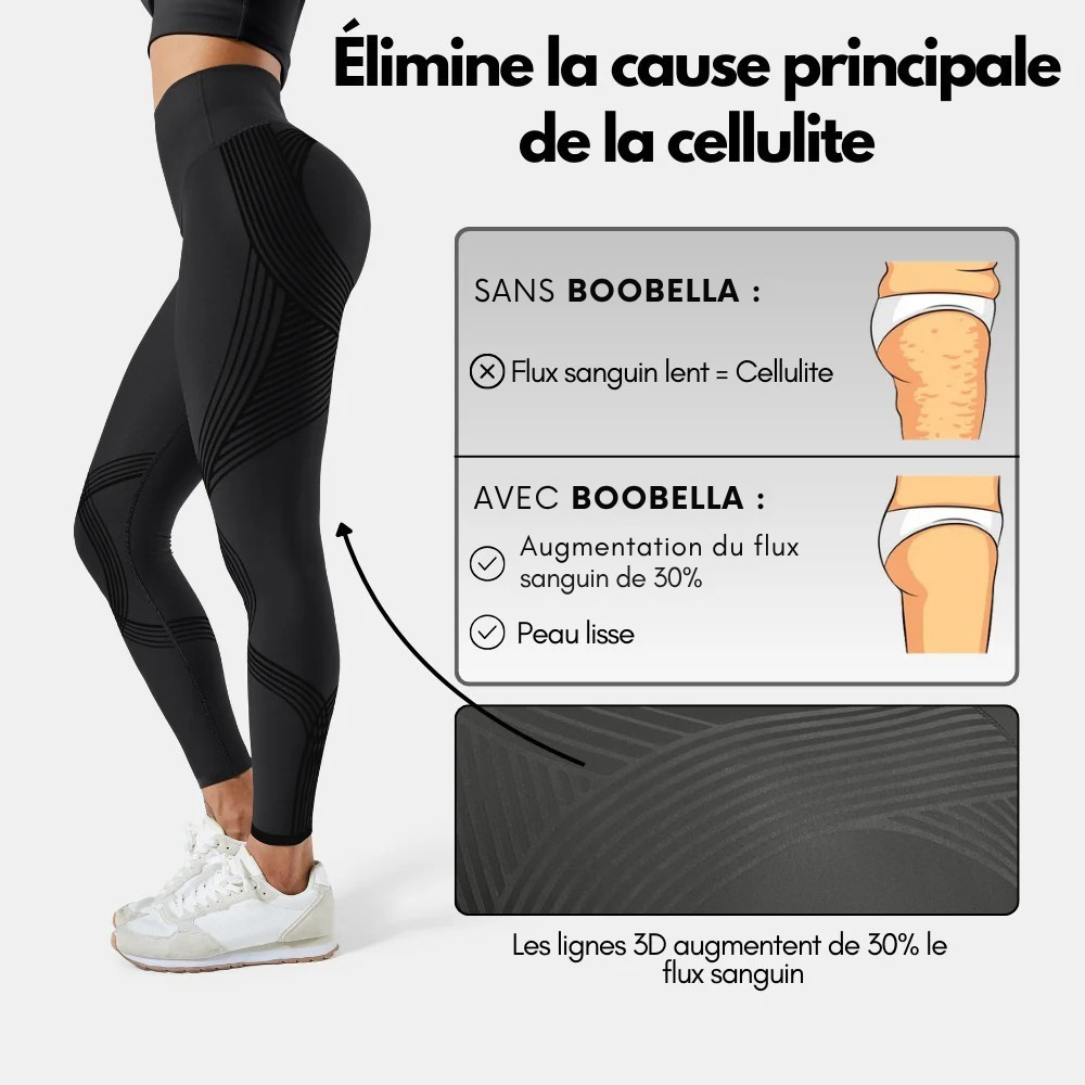 Leggings Boobella™ 3D – Redéfinissez votre silhouette sans effort.